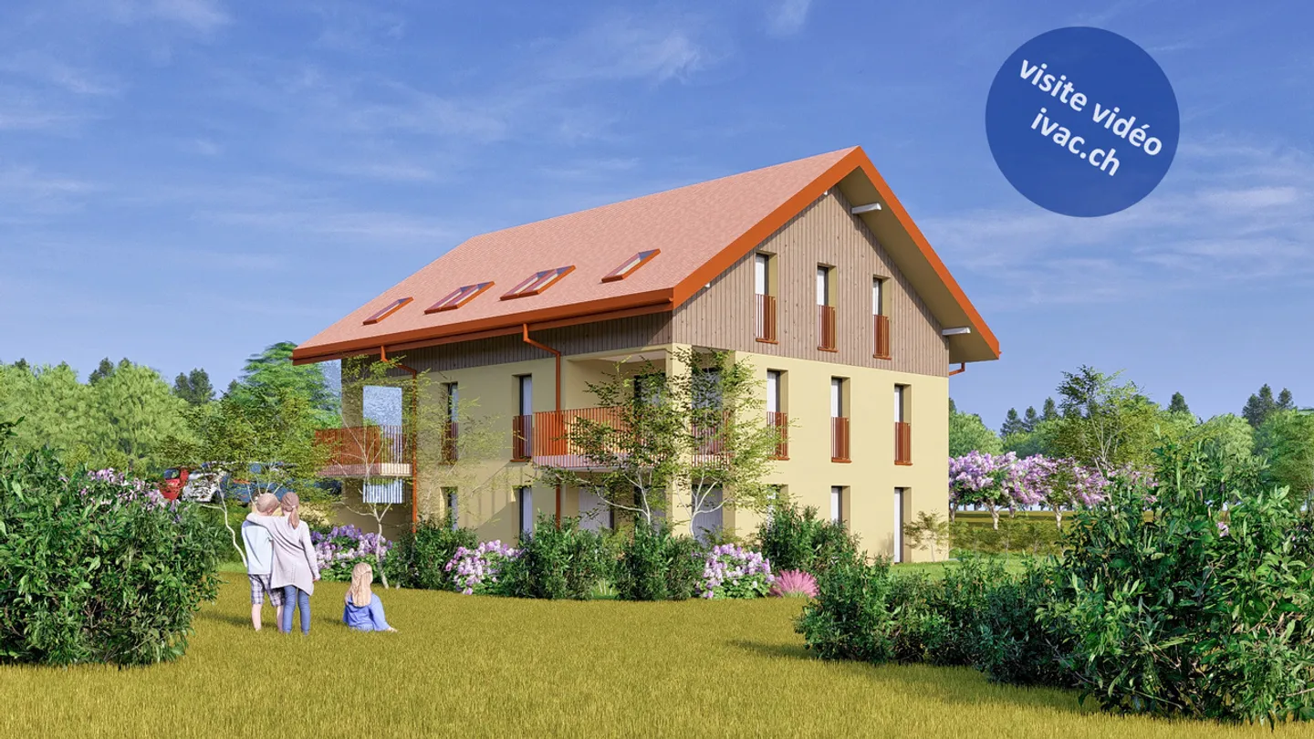 4.5-Zimmer-Wohnung mit Garten in Montagny / FR (Los 1) - Foto 1 von 10