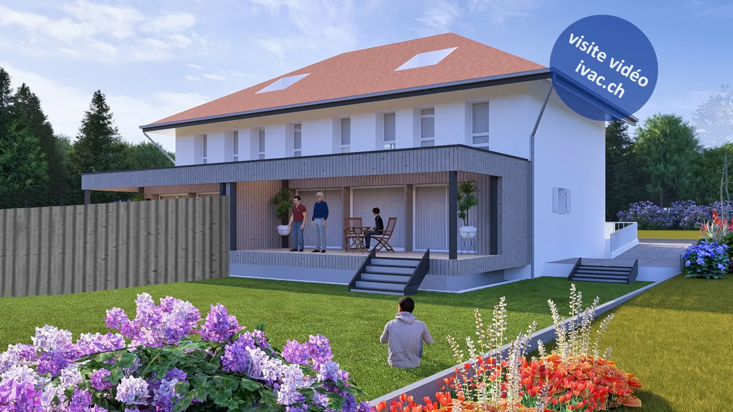 Villas familiales de 5.5 pces avec vue sur le lac à Meyriez / FR - Photo 1 sur 12