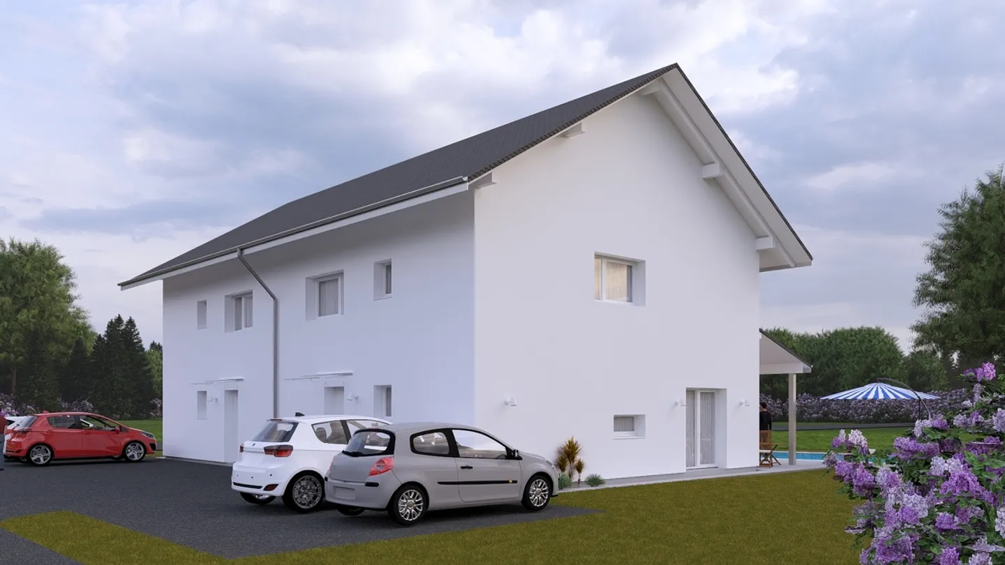 Villa familiare nuova di 5 piani con piscina a Champtauroz / VD - Foto 4 di 13