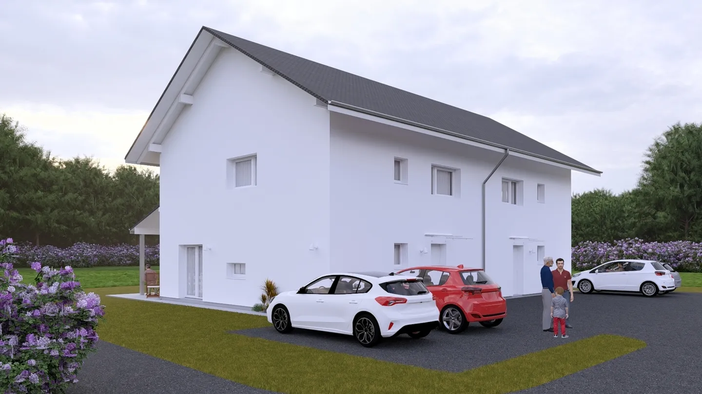 Villa familiare nuova di 5 piani con piscina a Champtauroz / VD - Foto 3 di 13
