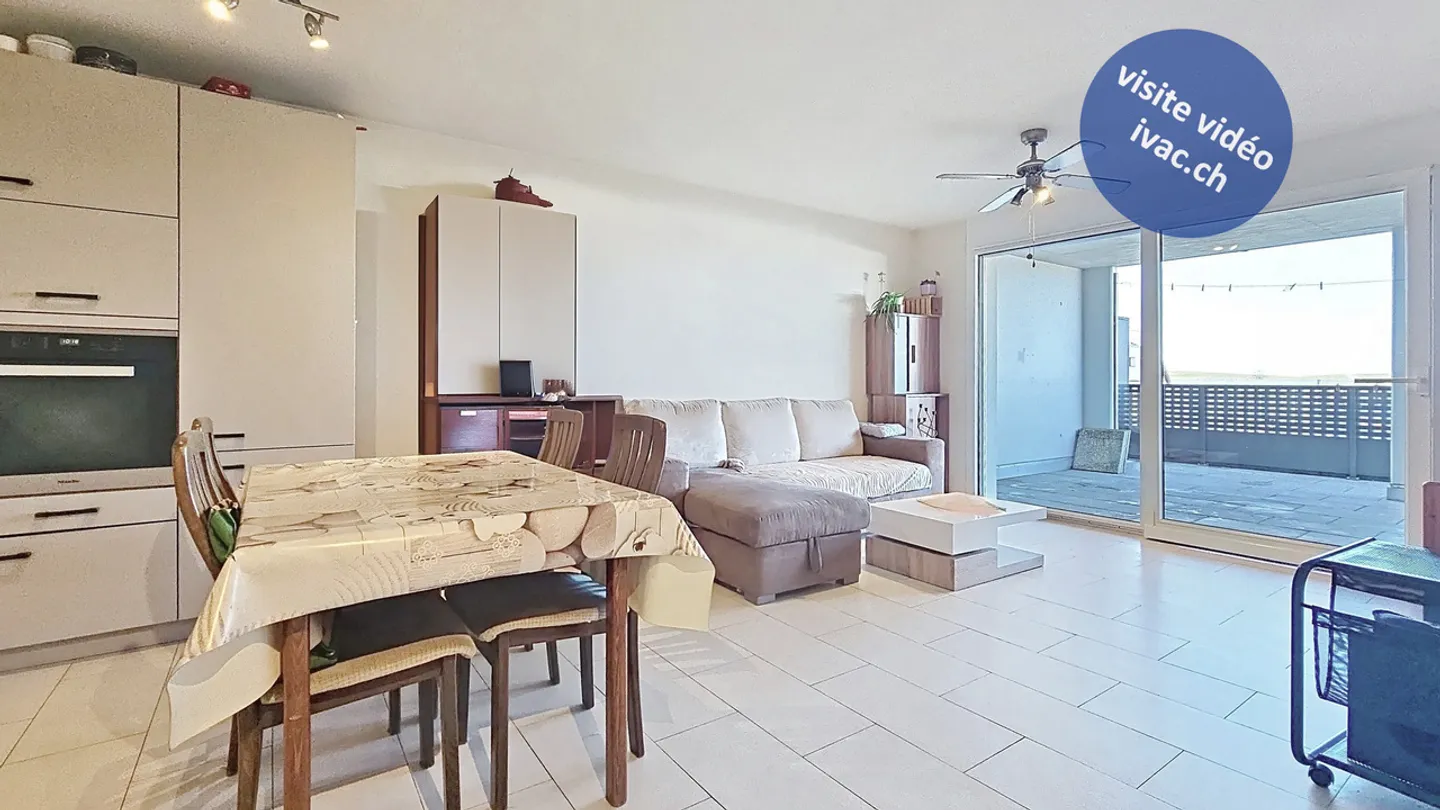 3.5-room apartment with covered terrace in Cottens / FR - Photo 1 of 13