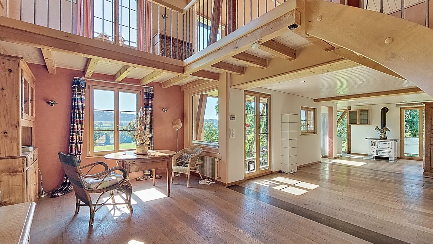 Dorfhaus mit 4,5 Zimmern und Grundstück in Murist (Estavayer) - Foto 8 von 13