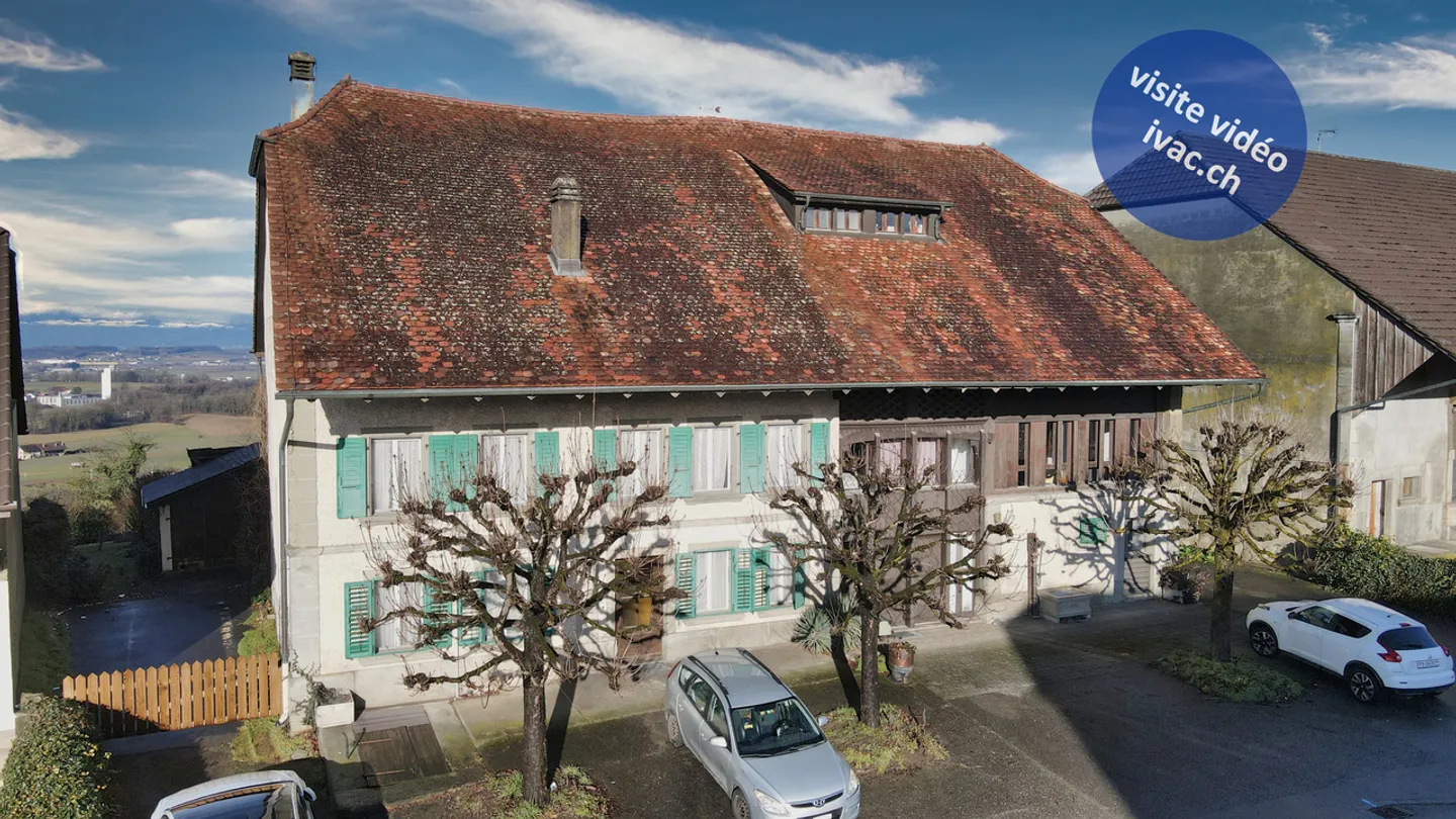 Pour promoteurs : immeuble locatif + terrain à Montagny / FR - Foto 1 von 13