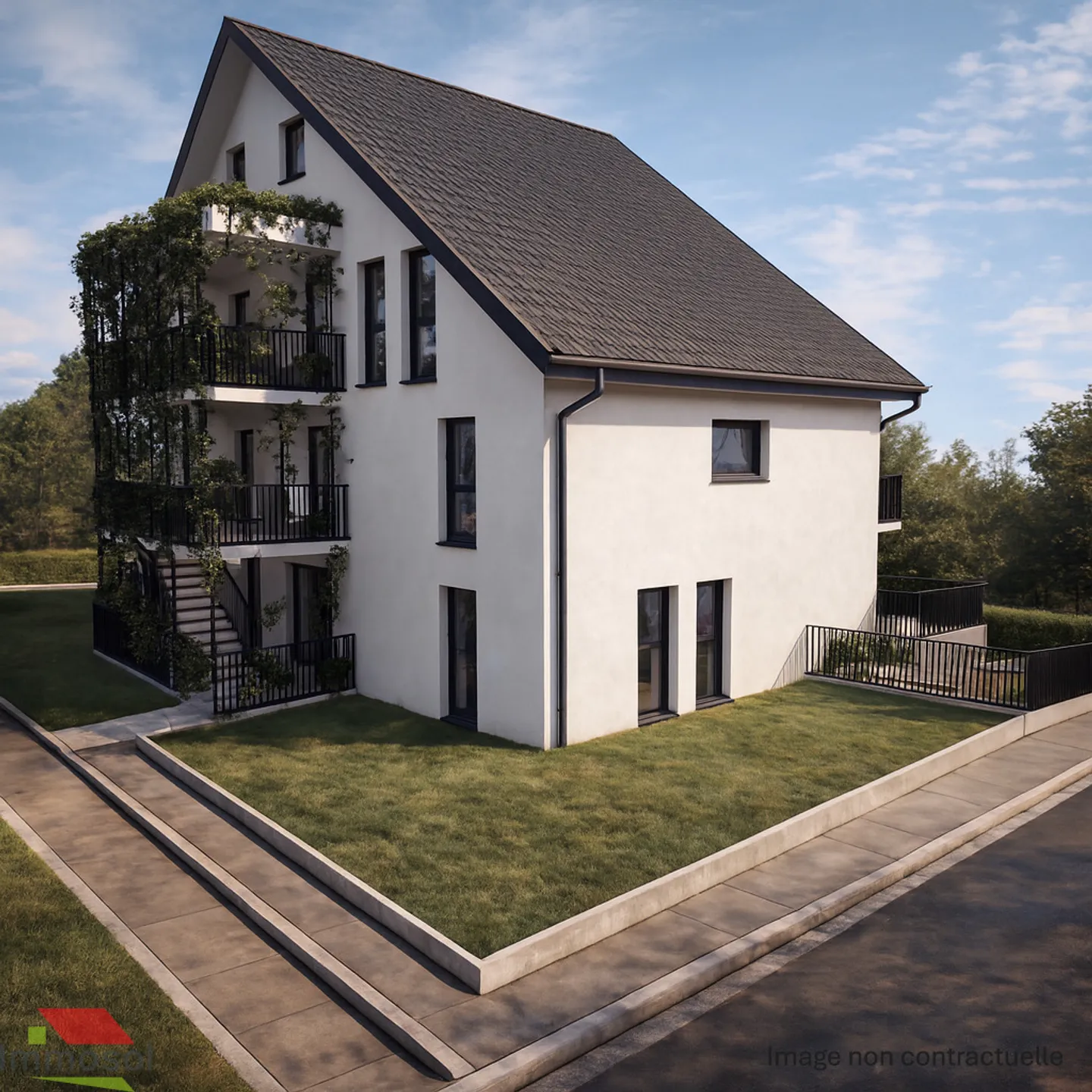 Daillens - 3.5 stanze nuove - Balcone - Bella vista sul Giura - Foto 5 di 12