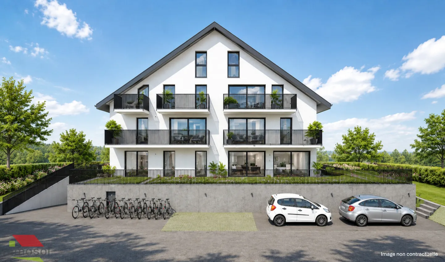 3.5 rooms new in Daillens - Beautiful view of the Jura - Balcony - Photo 1 of 11