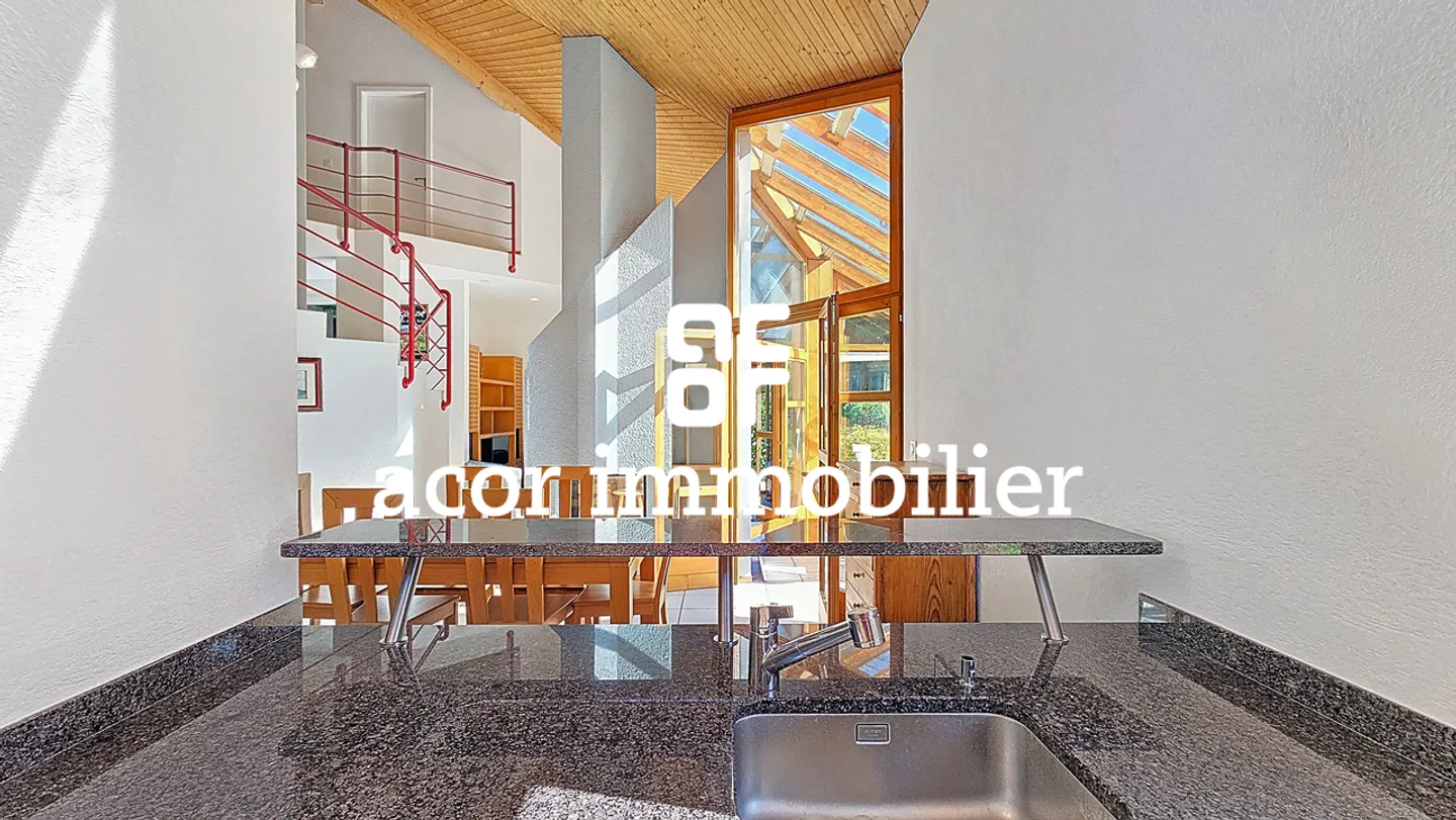 Architect-designed villa 6.5 rooms with spectacular volumes! - Photo 6 of 9