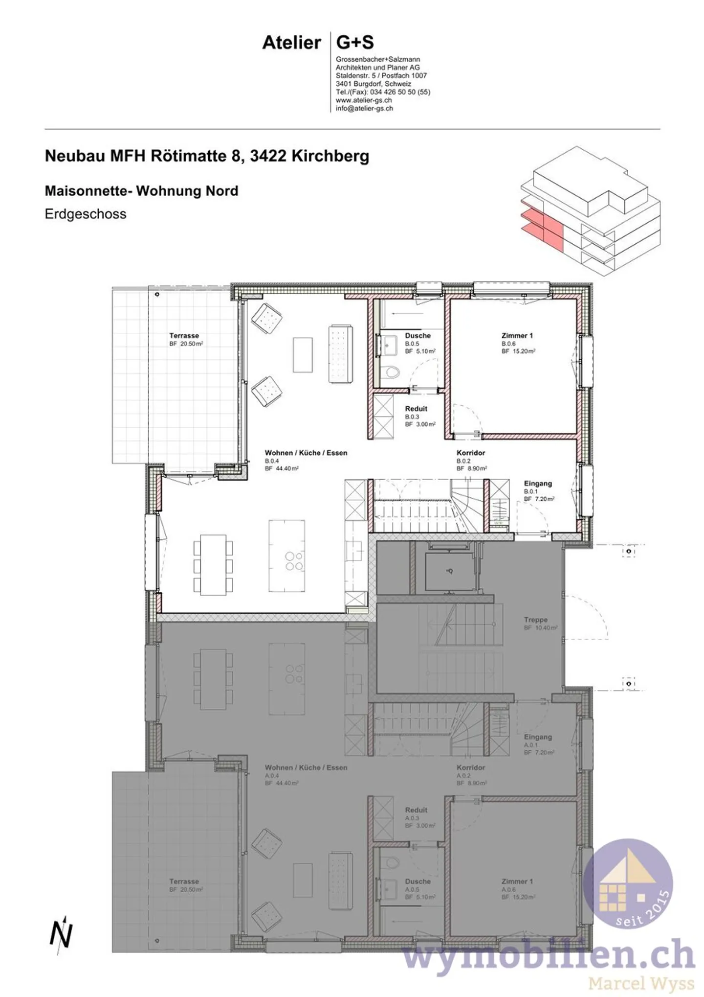 New Building Kirchberg: 6 Room Maisonette with 226m2 of Usable Space - Photo 10 of 13