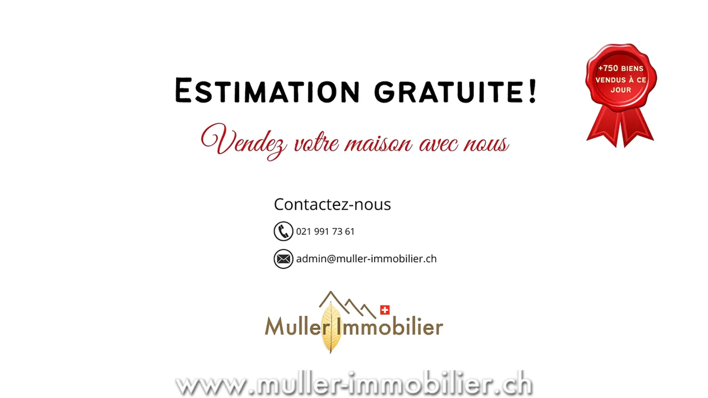 Villa neuve mitoyenne avec jardin dans les hauteurs de Payerne - Photo 13 sur 13