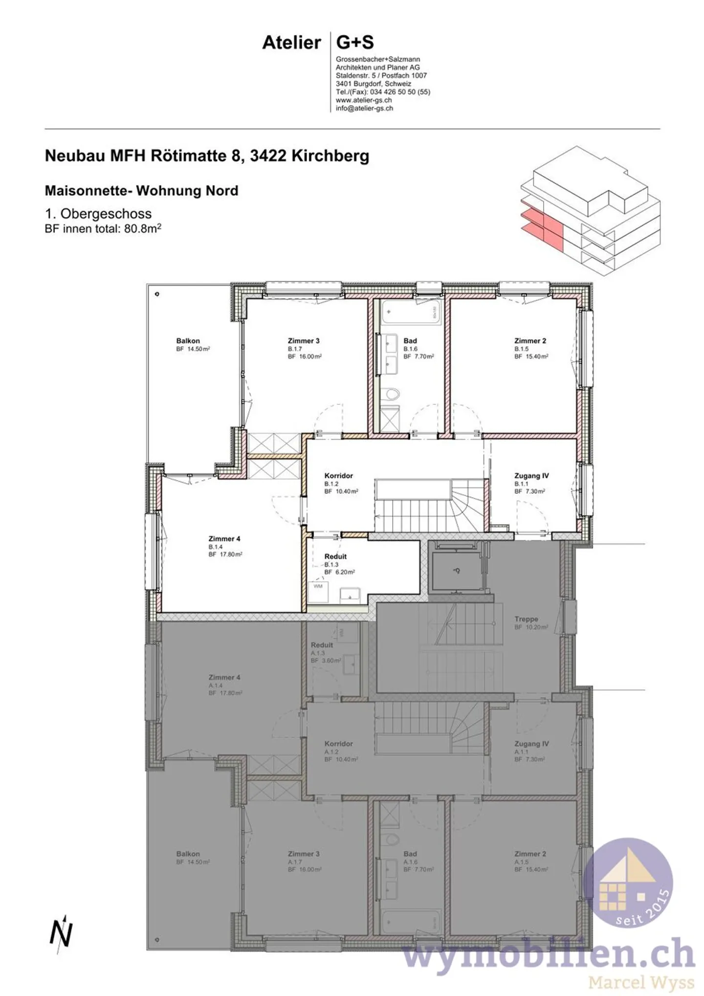 New Building Kirchberg: 6 Room Maisonette with 226m2 of Usable Space - Photo 11 of 13