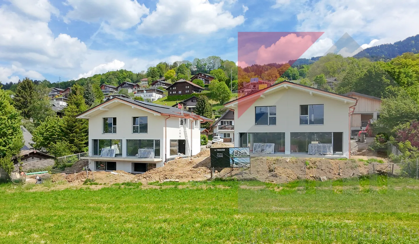 Eine neue 5,5-Zimmer-Villa in Corbières am Rande von landwirtschaftlichem Gebiet, mit Blick auf den See - Foto 5 von 9