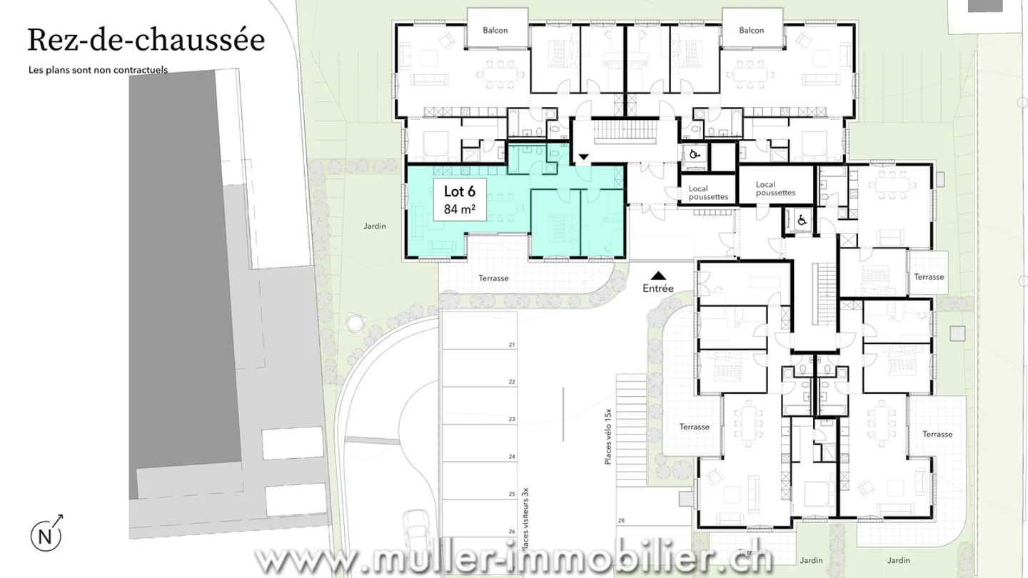 3,5 Zimmer mit Terrasse und Garten, ruhige Lage 4 Min von Ursy - Foto 3 von 9