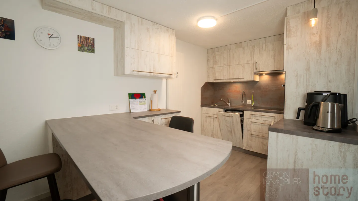 Alpe des Chaux: Renovierte 2-Zimmer-Wohnung, 200 m von den Pisten, überdachter Parkplatz - Foto 4 von 13