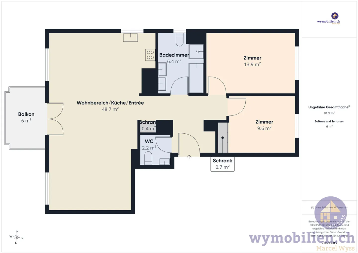 Geräumige 3.5-Zimmer-Wohnung - Foto 9 von 12