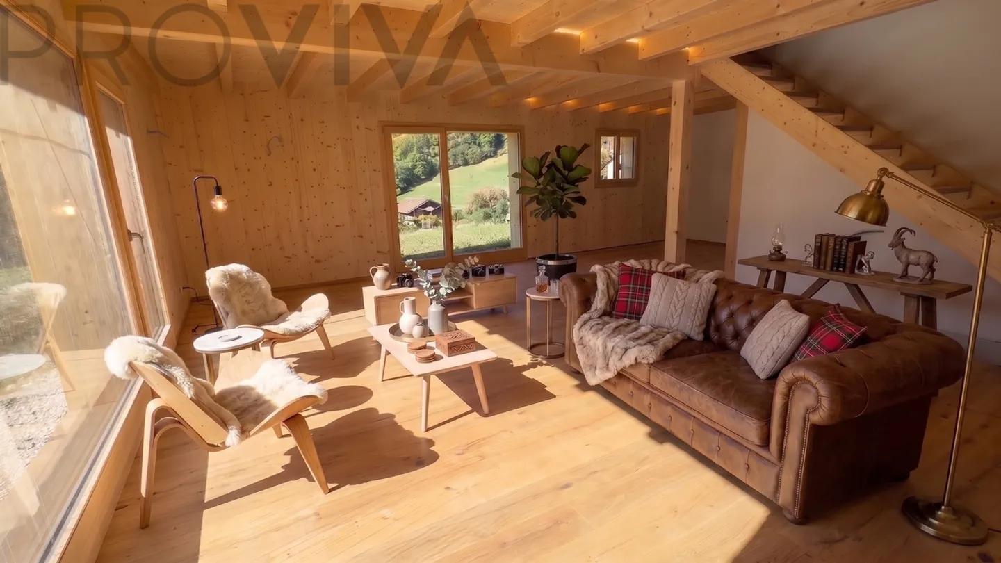 Alpen-Chalet mit Minergie-Standard zum Top-Preis - Photo 3 sur 8
