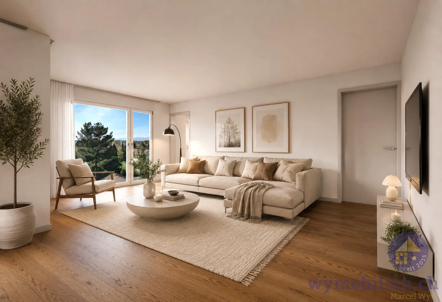 Appartement neuf exclusif de 4,5 pièces dans un quartier résidentiel prisé à Kirchberg - Photo 4 sur 12