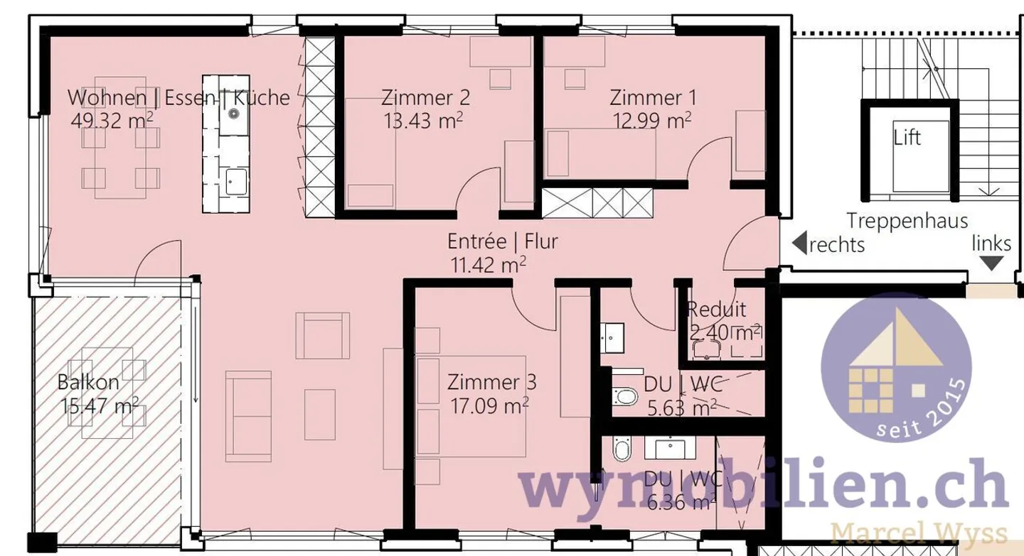 Wohntraum mit 4.5 Zimmer, Suite mit Bad, bezugsbereit 08.2026! - Foto 10 von 13