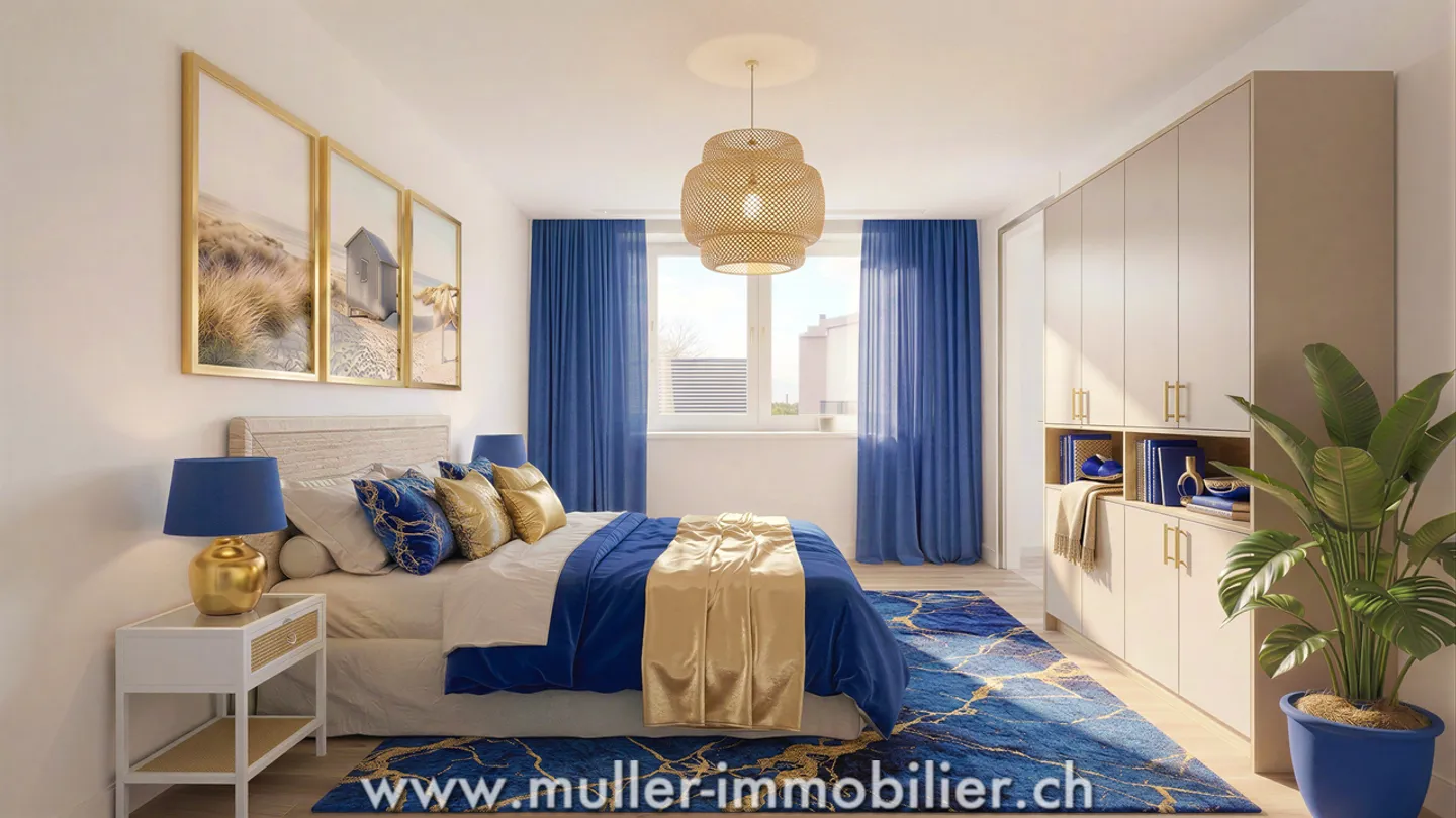 4.5 rooms, unobstructed view, quiet and close to the school - Photo 4 of 13