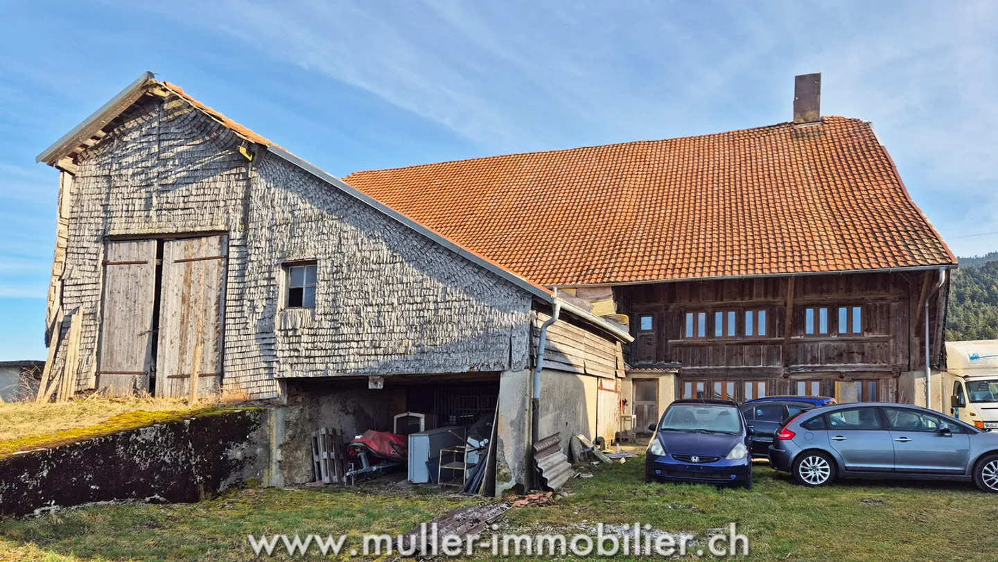 Grande ferme à rénover à quelques minutes de Bulle - Photo 11 sur 13