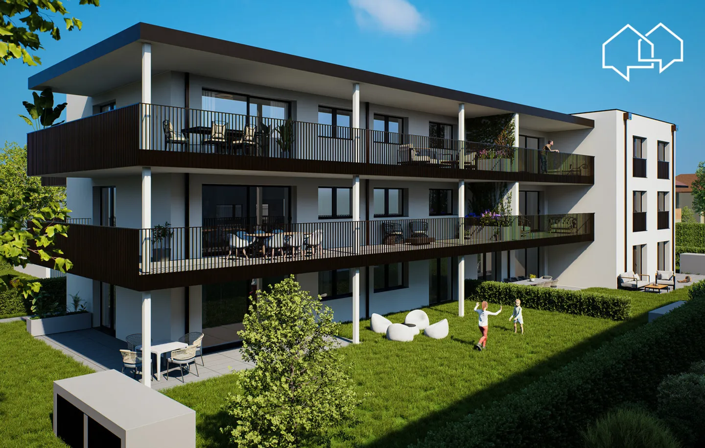 Le Clos du Tiguelet - Appartamento di 3.5 locali al 2° piano (lotto 2.3) - Foto 3 di 9