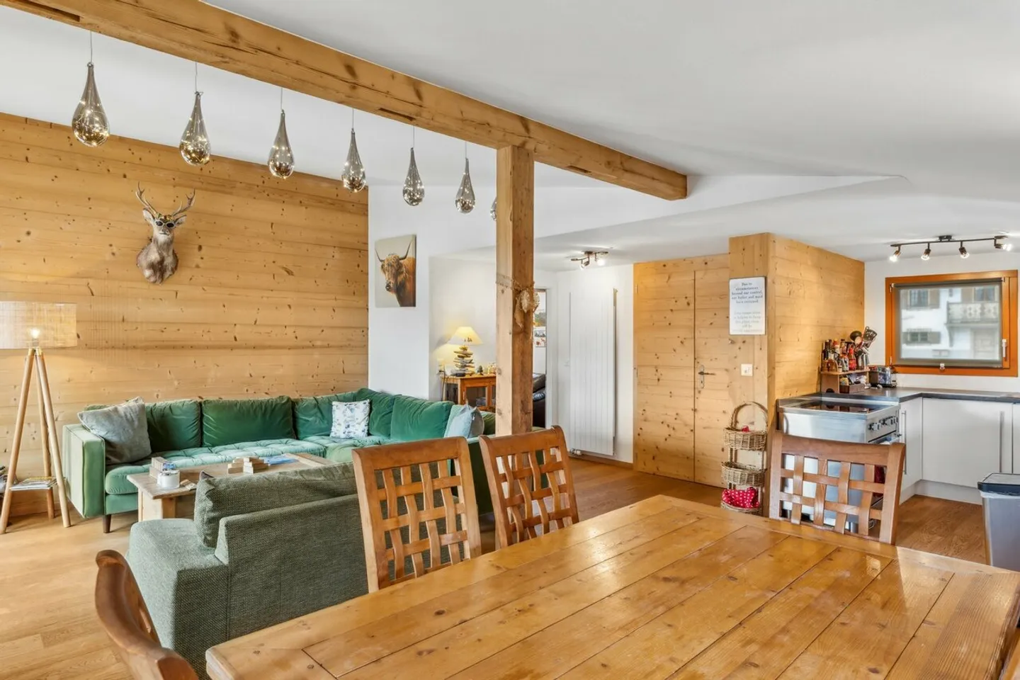 Il mio rifugio - Chalet ristrutturato con giardino nel centro di Chesières - Foto 6 di 13