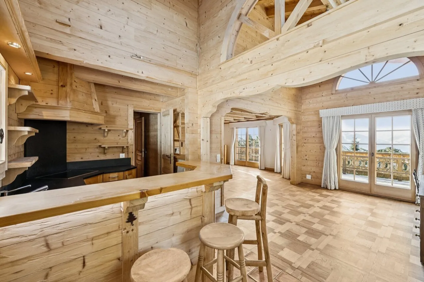 Les Chaux Fleuries - Prächtiges, außergewöhnliches Chalet SKI IN SKI OUT - Foto 8 von 13