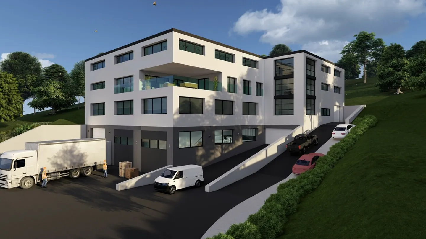 Multifunktionsgebäude, Büros und große Lager, Panoramablick auf den See - Foto 1 von 3