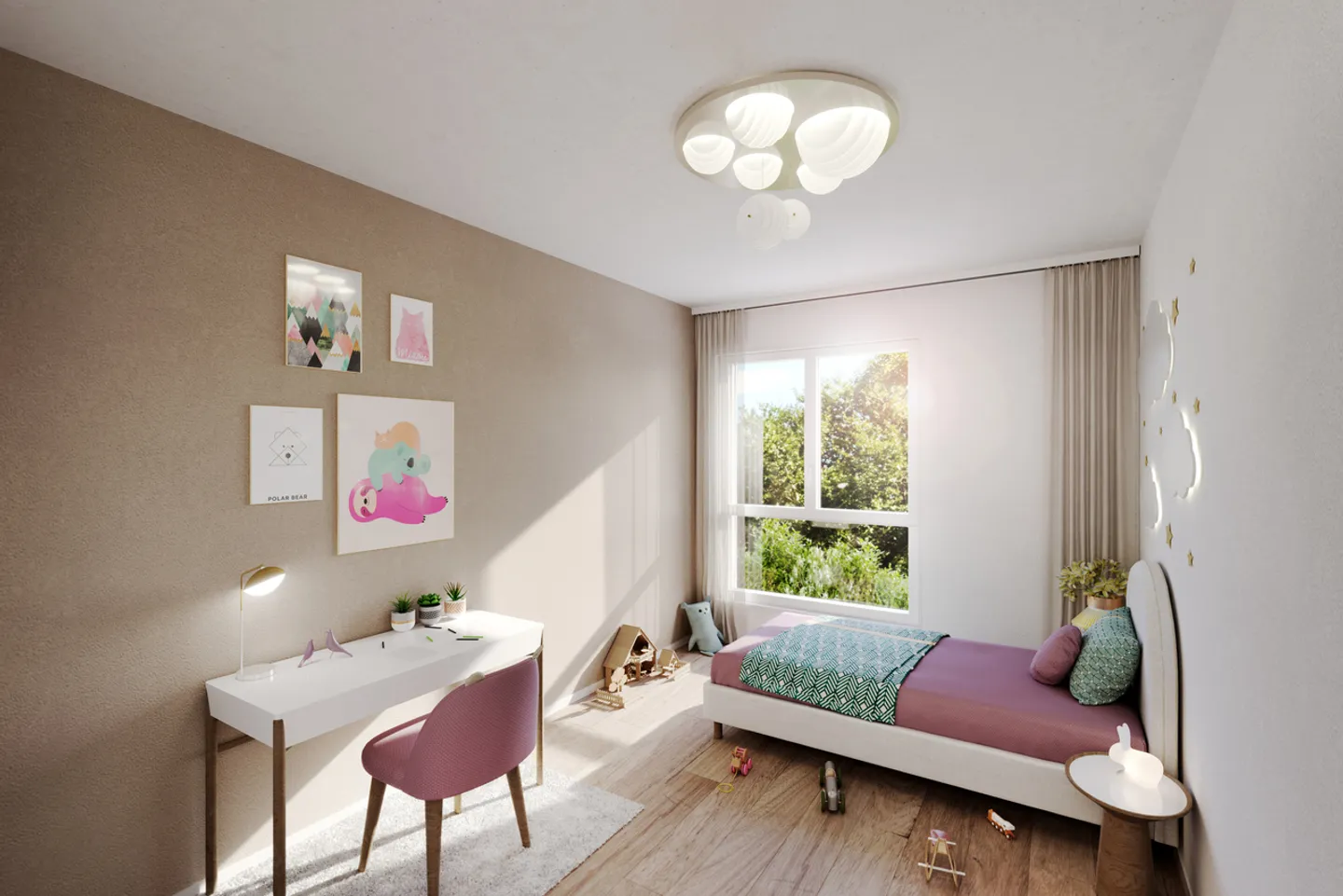 Villa nuova con tetto a capanna e giardino in un quartiere residenziale - Foto 9 di 10