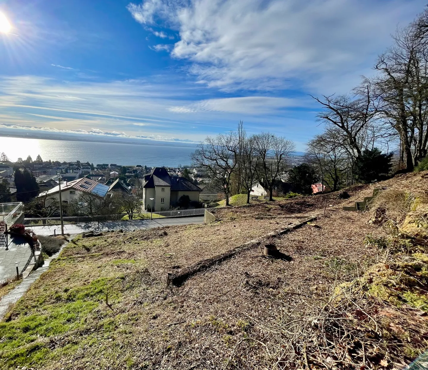 Terreno eccezionale con vista panoramica sul lago e sulle Alpi - Foto 3 di 8
