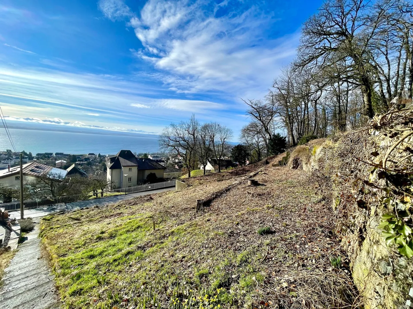 Terreno eccezionale con vista panoramica sul lago e sulle Alpi - Foto 1 di 8