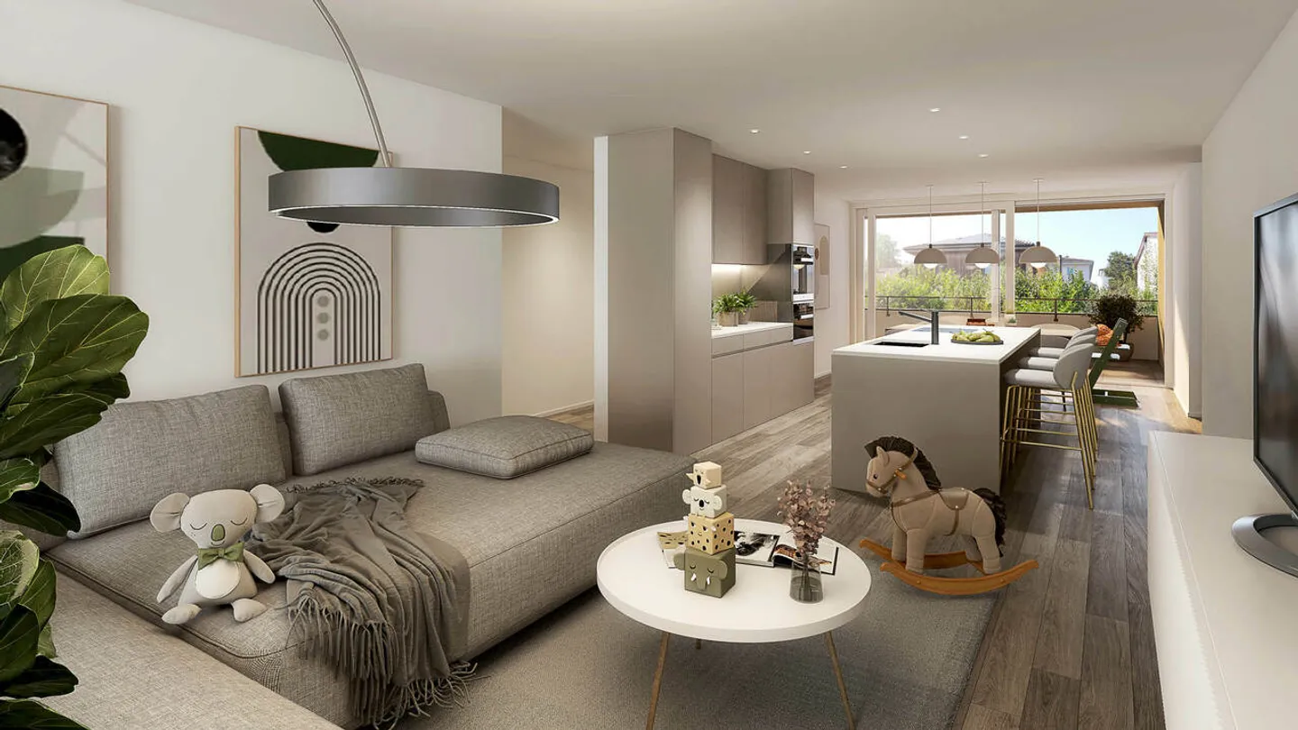 4½-Zimmer-Wohnoase mit grossem Garten, zwei Terrassen und viel Raum - Foto 8 von 11