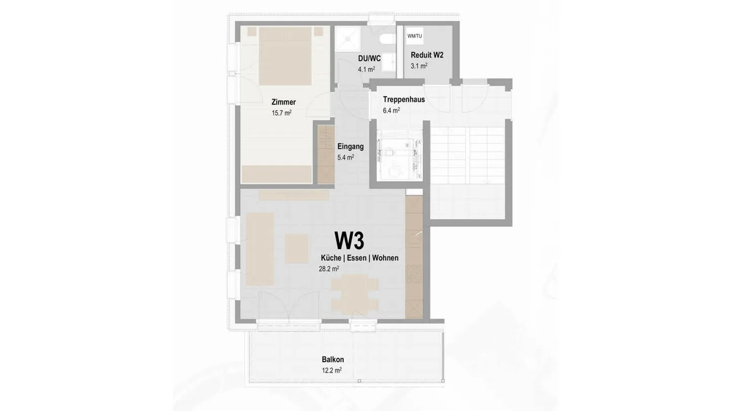 2.5-Room Condominium in Rural Atmosphere - Photo 5 of 13