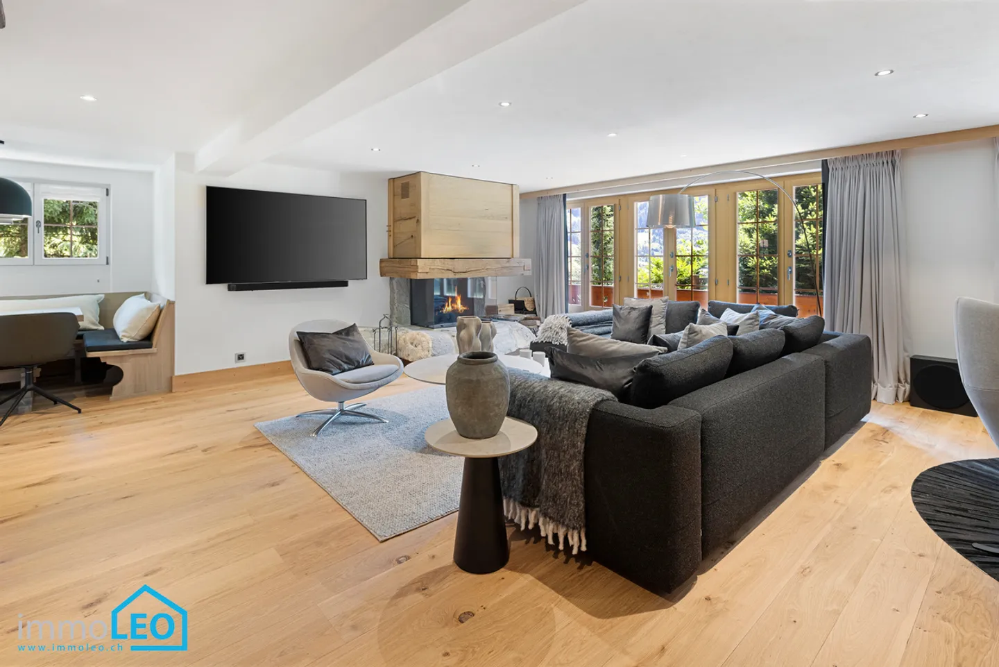 Stilvoll renovierte Chalet-Wohnung  mit Panoramasicht - Foto 5 von 12