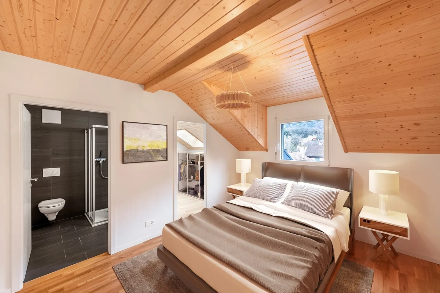 Magnificent 3.5-room apartment on the top floor - Photo 4 of 10