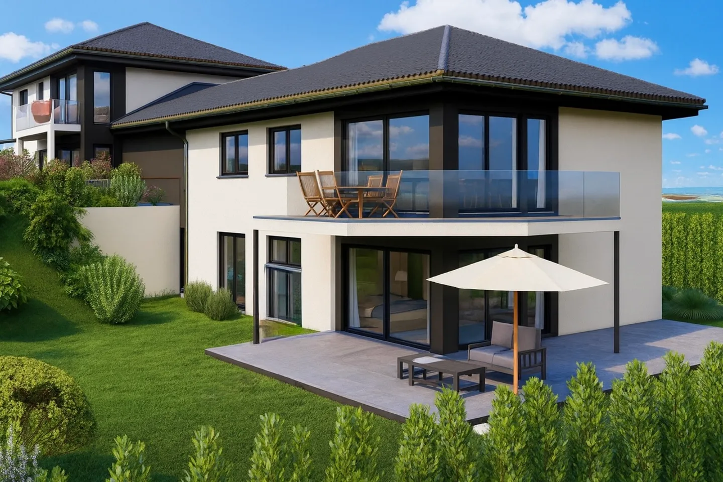 Villa avec vue panoramique sur le lac et les alpes ! - Photo 1 sur 9