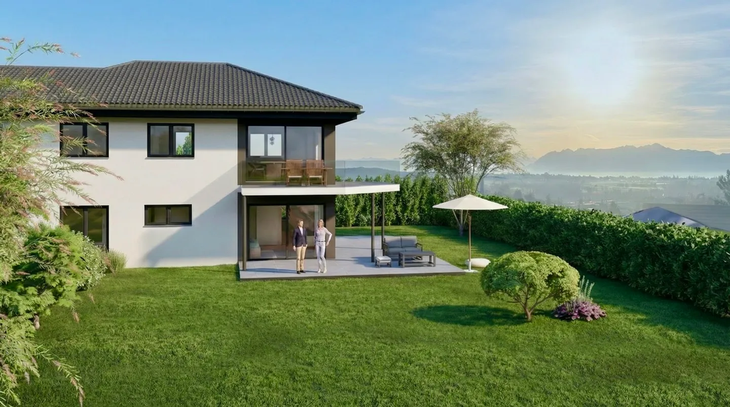 Villa with panoramic view of the lake and the Alps! - Photo 1 of 9