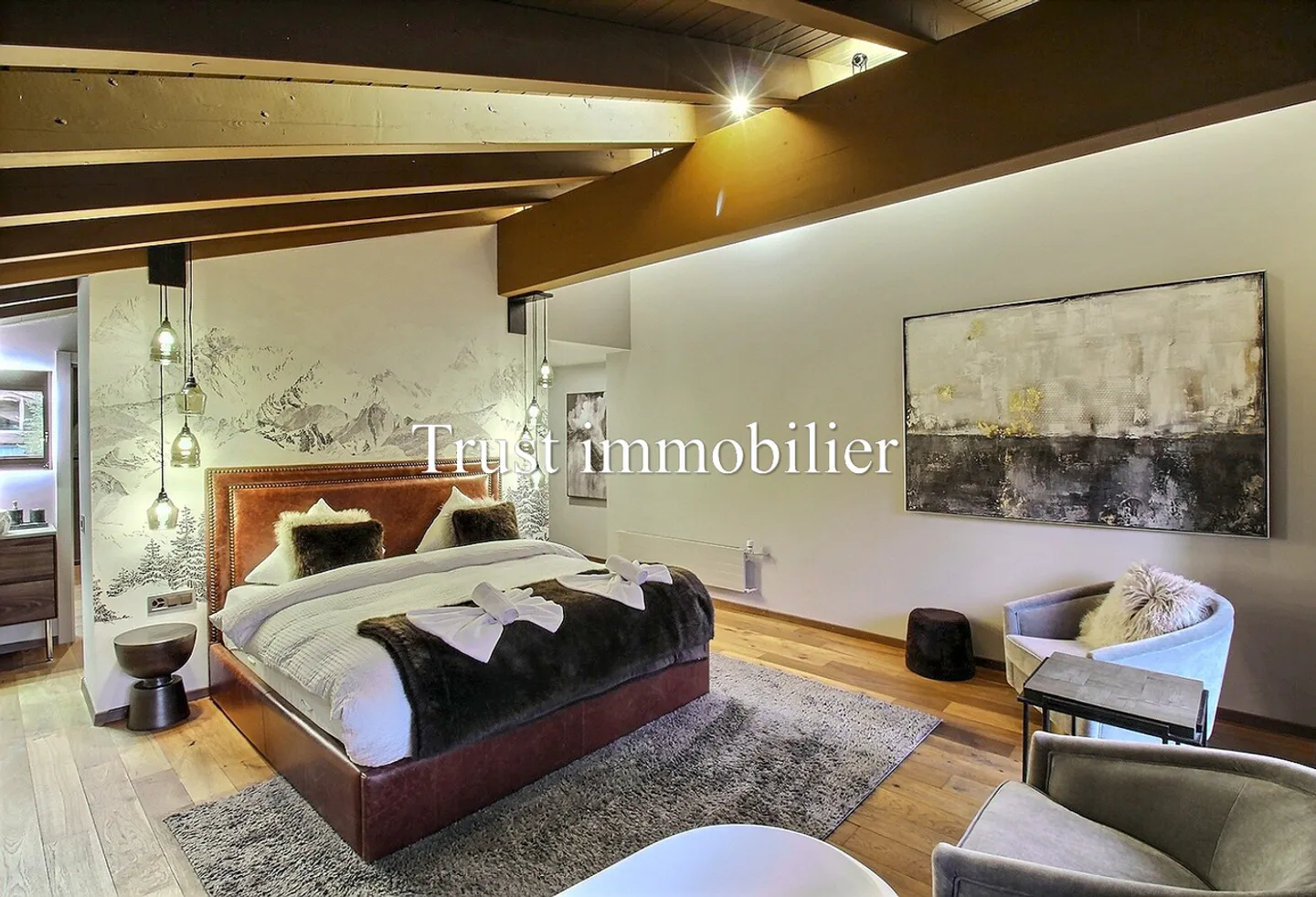 Incredible 4.5 room penthouse for rent, near Crans center - Photo 7 of 13