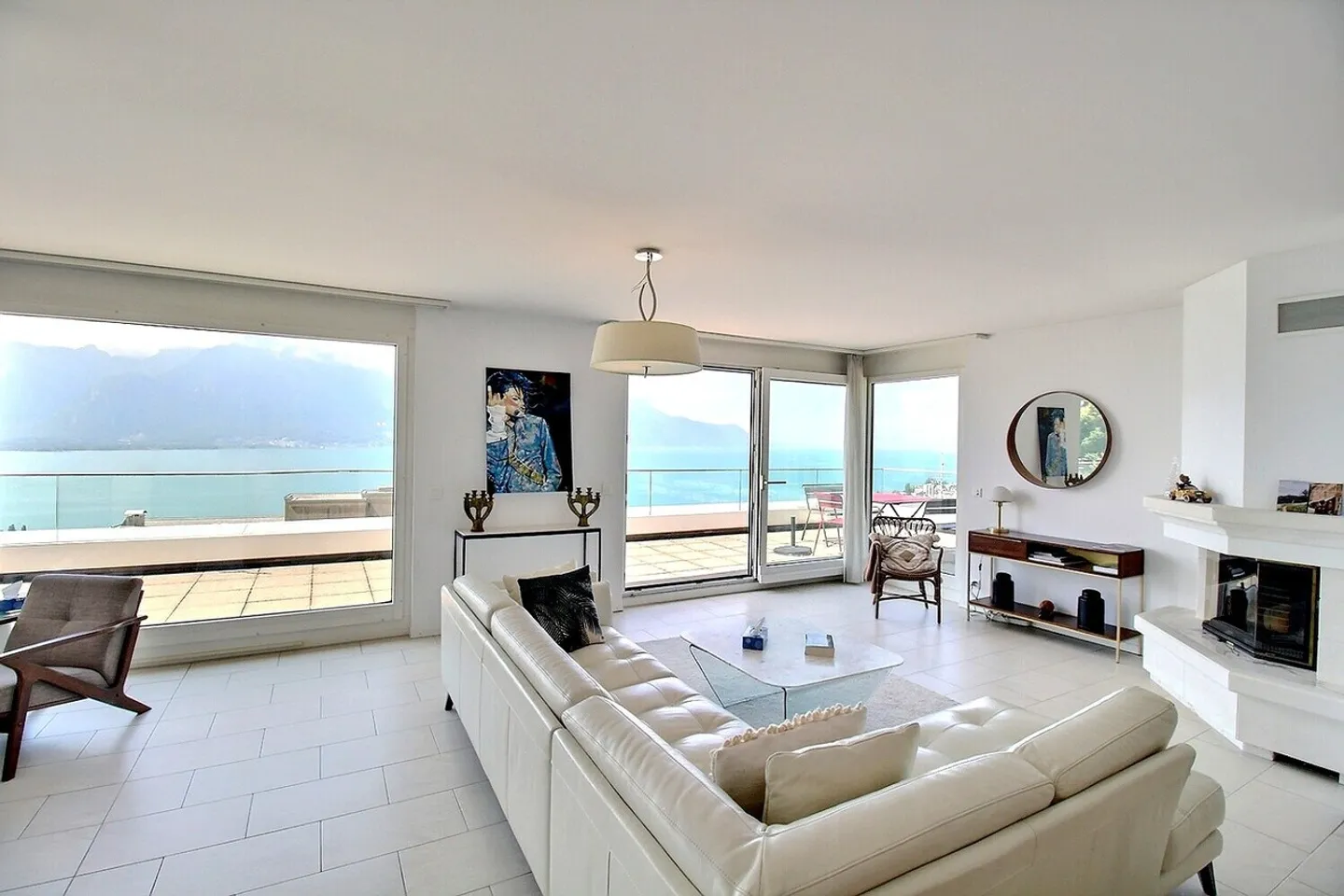 6028 Geräumige Penthouse-Wohnung in Montreux: Panoramablick und große Terrasse - Foto 2 von 13