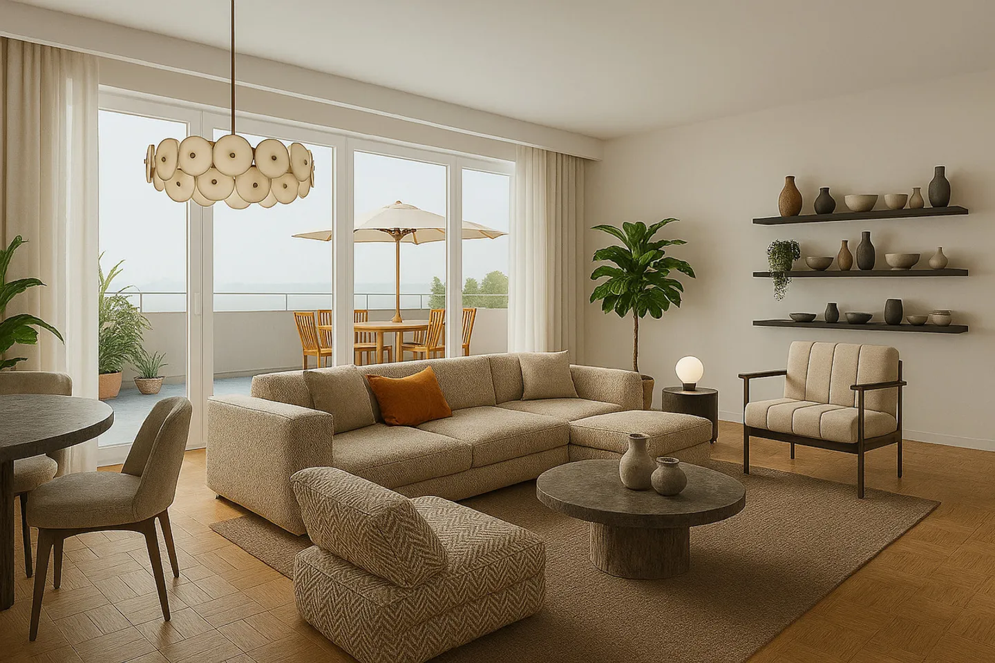 6027.A Grand-Lancy: 6-Zimmer Penthouse-Wohnung zur Renovierung mit Blick und Terrassen - Foto 1 von 7