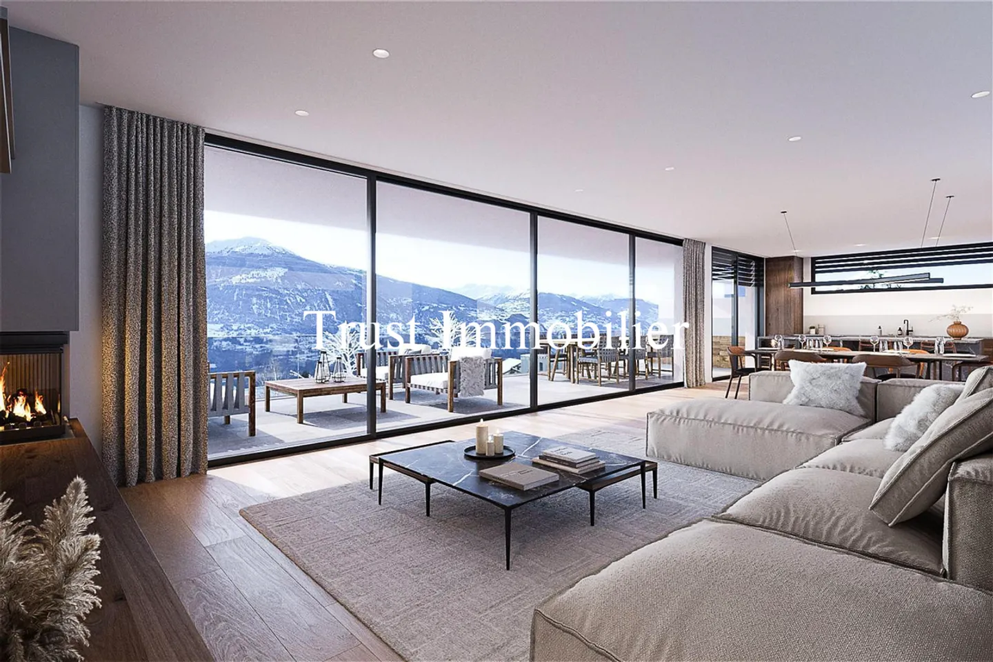 6003. Neues modernes Haus in Chermignon d'en Haut - Foto 4 von 7