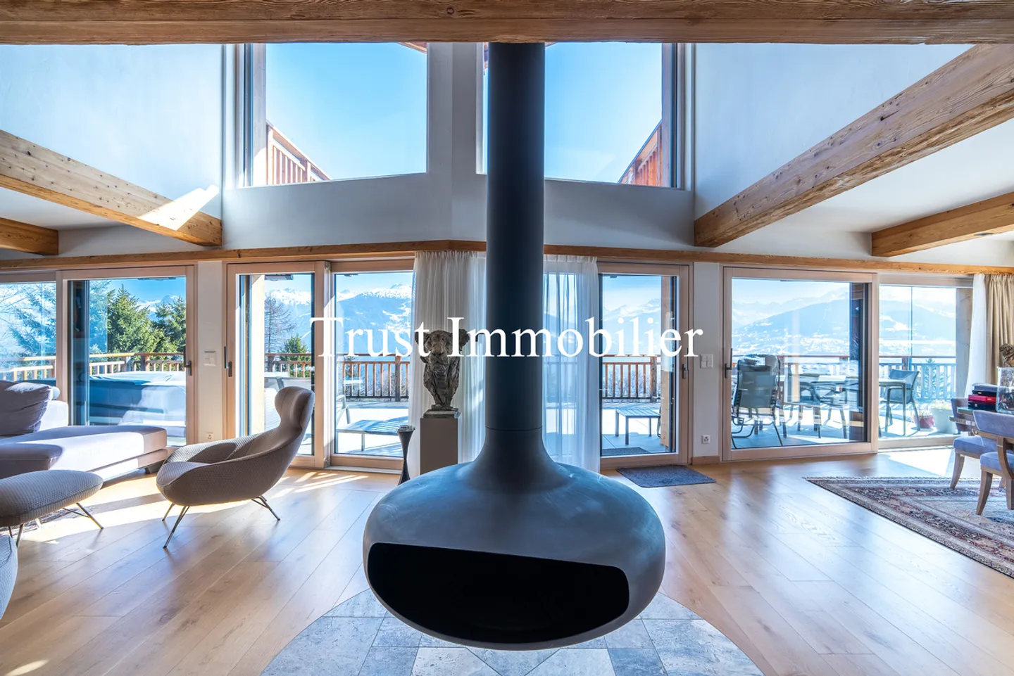 6014. Exceptional Chalet in Arbaz - Strength and Elegance Facing the Mountains - Photo 5 of 13