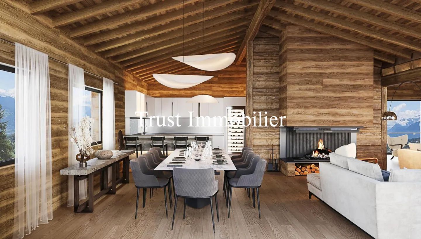 6033. Sublime Chalet neuf à Bluche - Foto 4 von 8