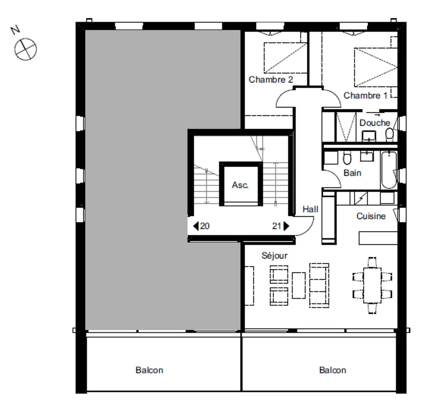 Nouvel appartement 3.5 pièces à Martigny - Photo 2 sur 4