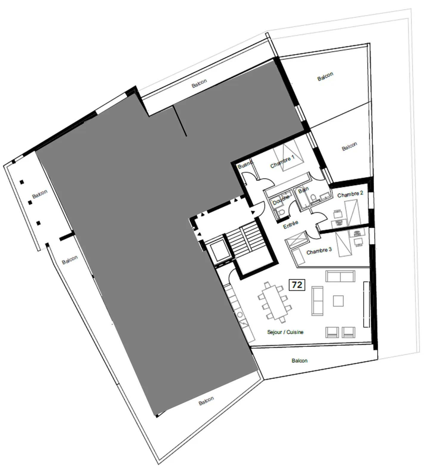 NUOVA PROMOZIONE: 4.5 STANZE ALL'ULTIMO PIANO - 155 M2 - MARTIGNY - Foto 2 di 2