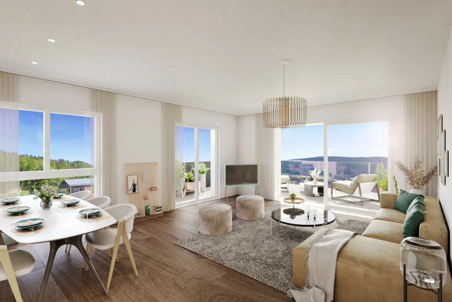 Dans immeuble neuf, appartement 3,5 pces au 2ème étage - Photo 9 sur 13