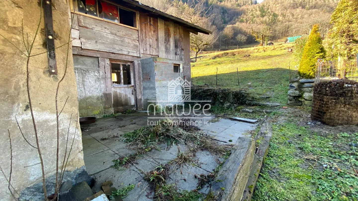 Fienile storico da trasformare - centro di Brocard (Martigny-Croix) - Foto 2 di 7