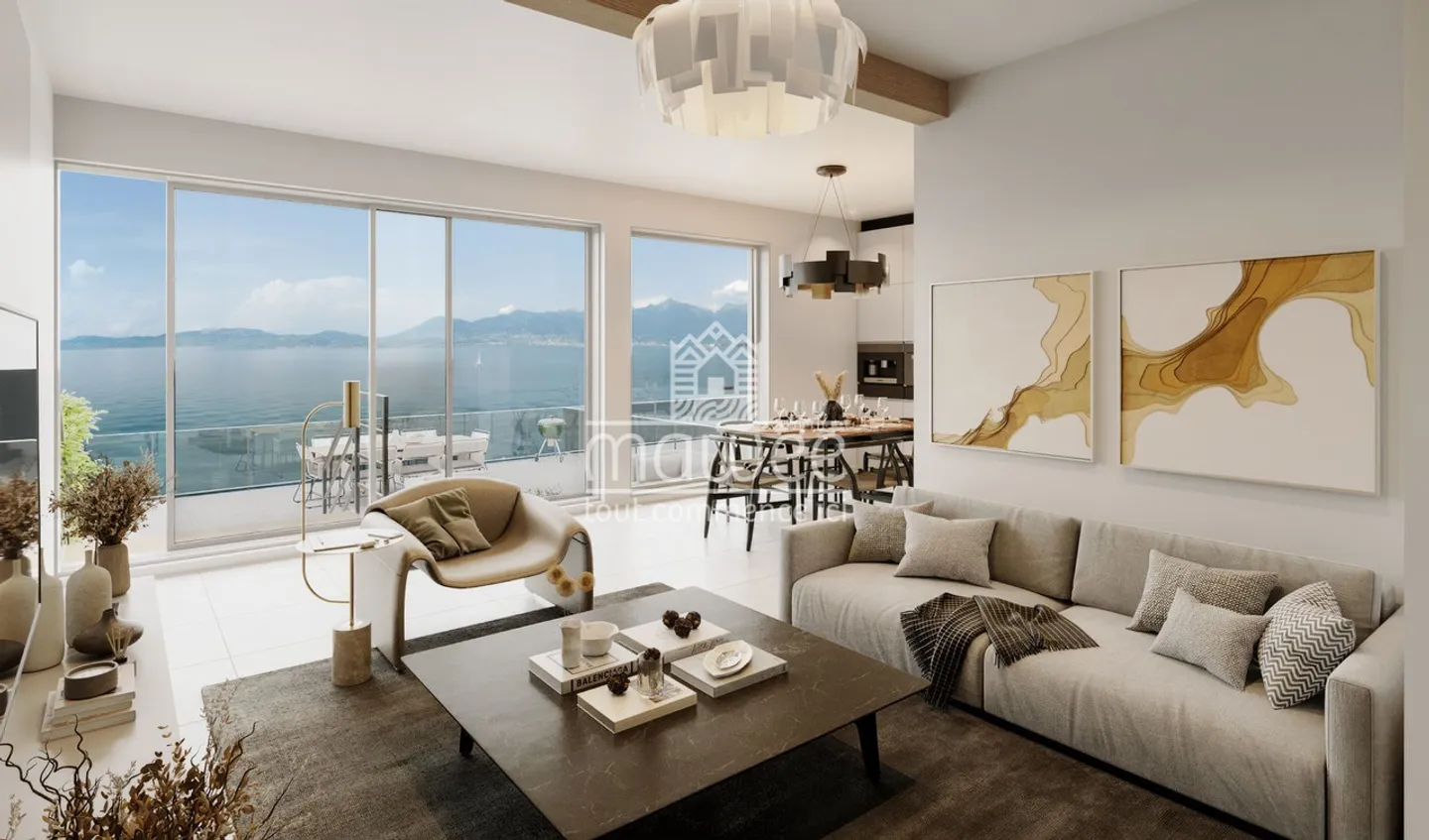 Neues Apartment mit privatem Zugang zum See und 90 m² Terrasse - Foto 3 von 10