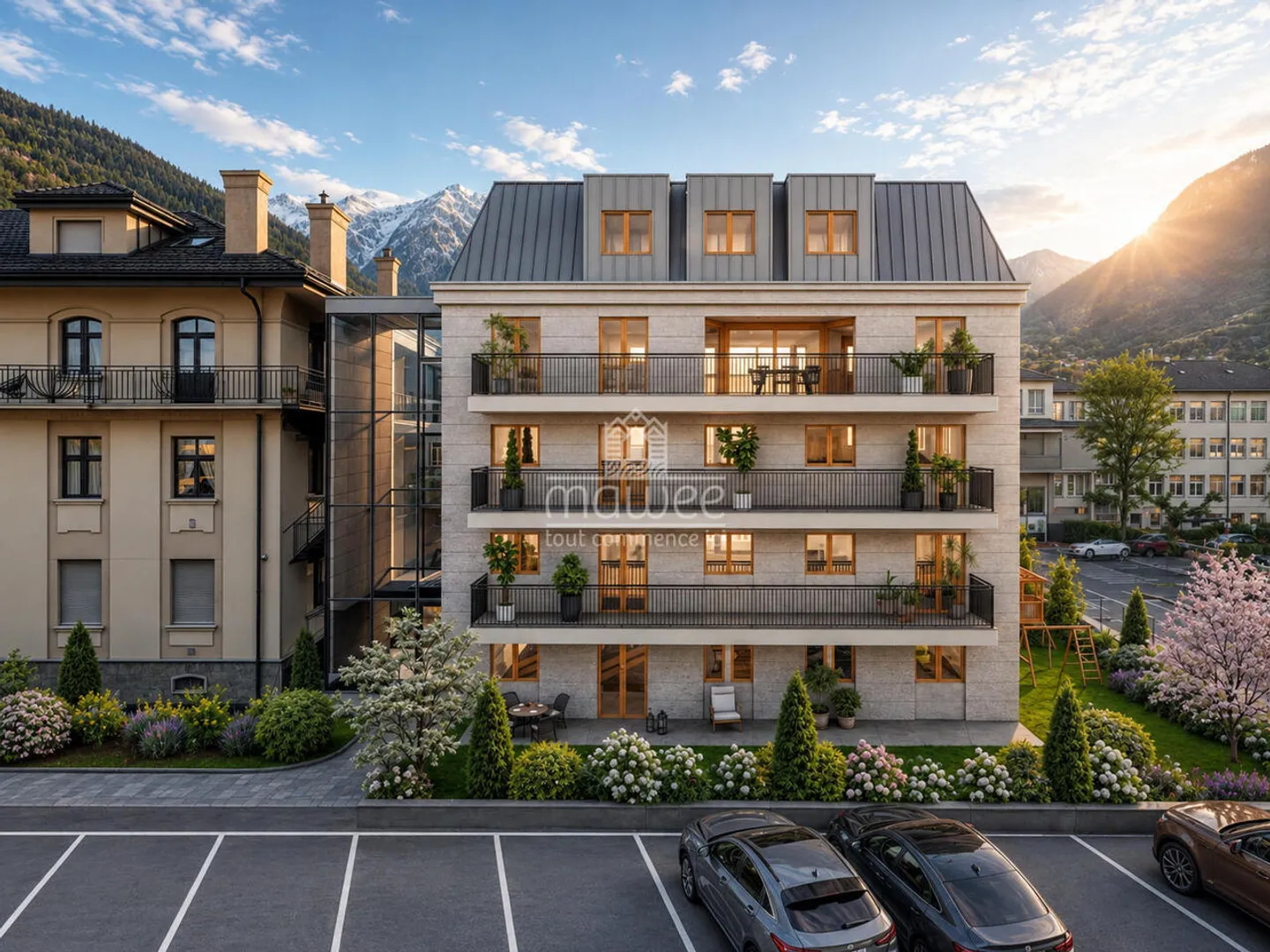 IHRE DUPLEX-WOHNUNG IM OBERSTEN STOCK IN MARTIGNY - Baubeginn am 15. September. - Foto 3 von 13