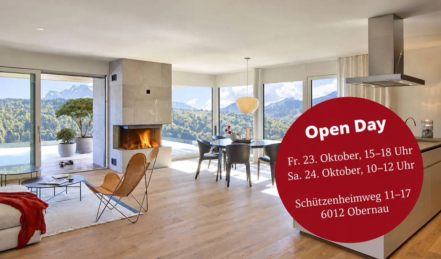 Stilvolle Neubauwohnung in Kriens - Foto 1 von 6