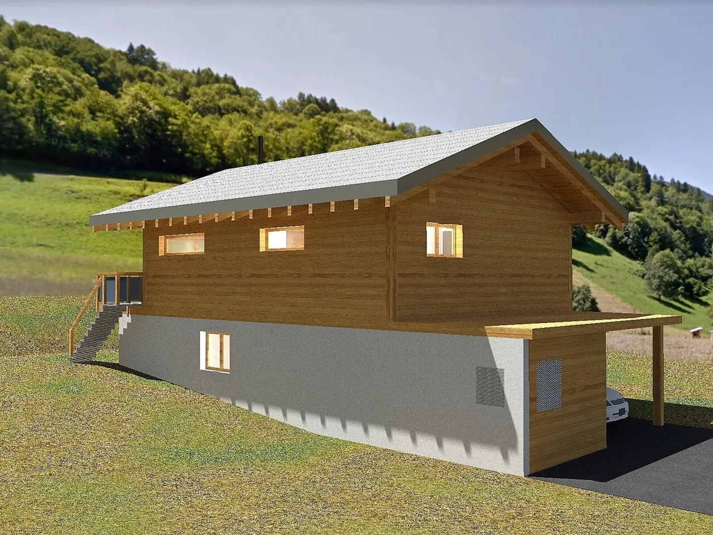 Bau von Einfamilienhäusern in Prarreyer - Foto 6 von 7