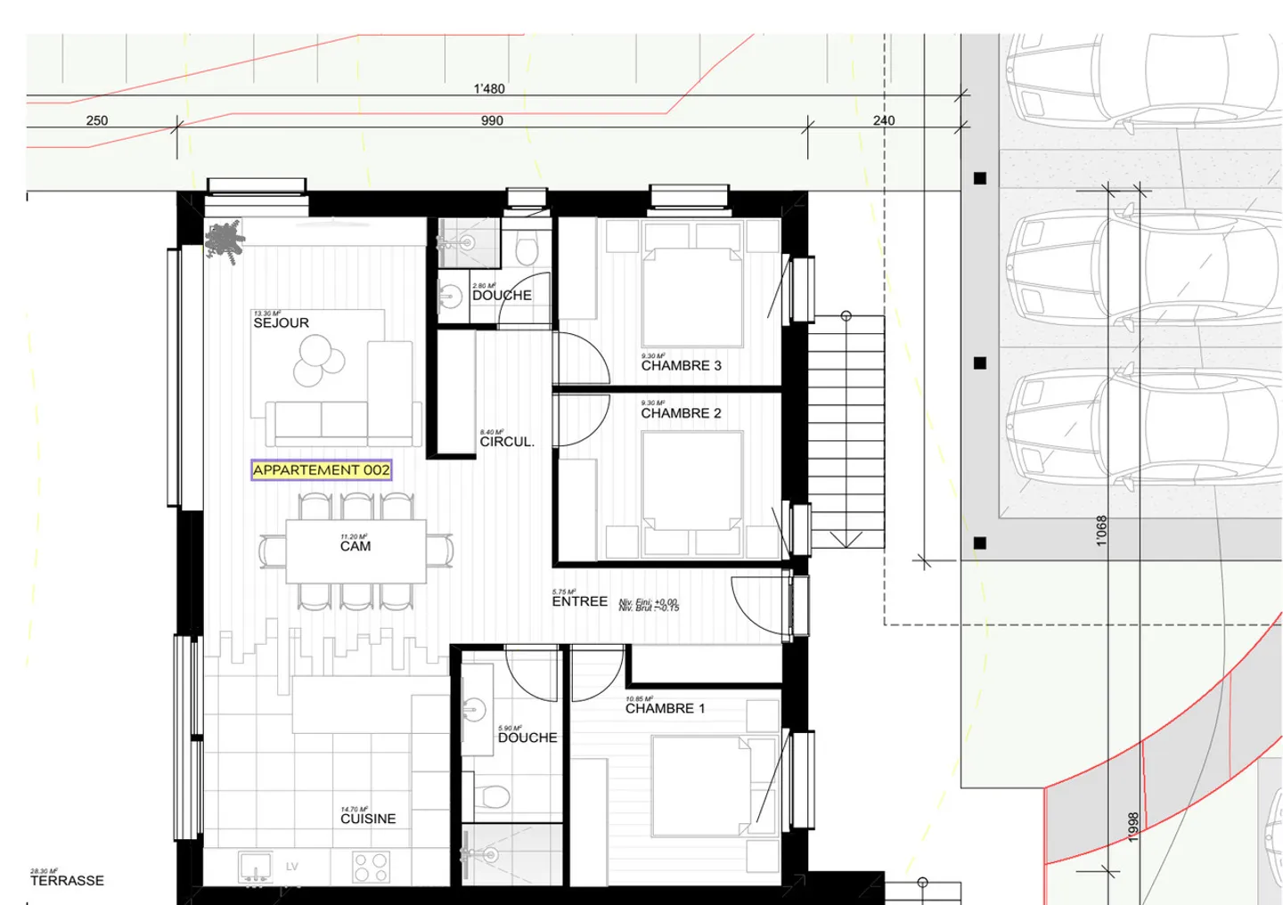 Appartement neuf  4.5 pièces - Foto 5 di 6